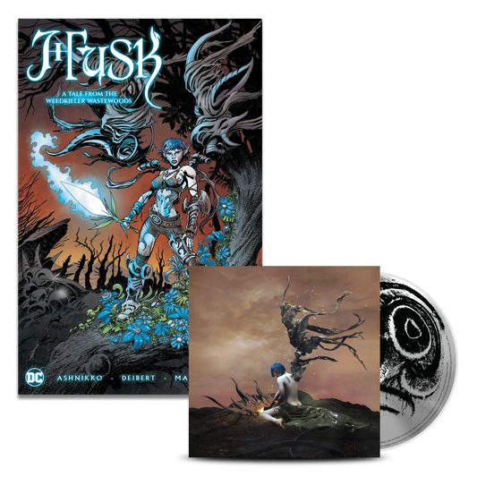 Husk: A Tale From The Weedkiller Wastewoods (12 page comic book) in collaboration with DC + Variant CD