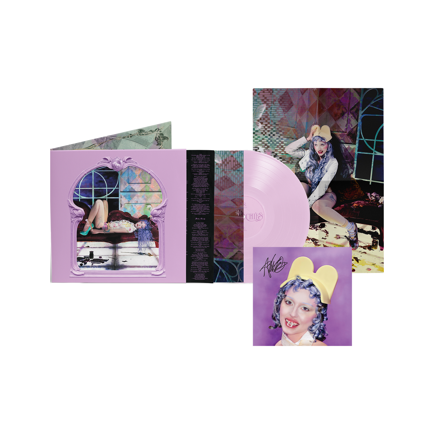 Smoochies Deluxe Vinyl (signed) + Bubble Gum T Shirt Bundle