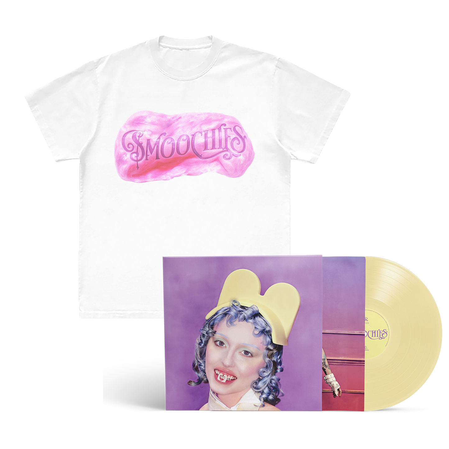 Smoochies Vinyl + Bubblegum T Shirt Bundle