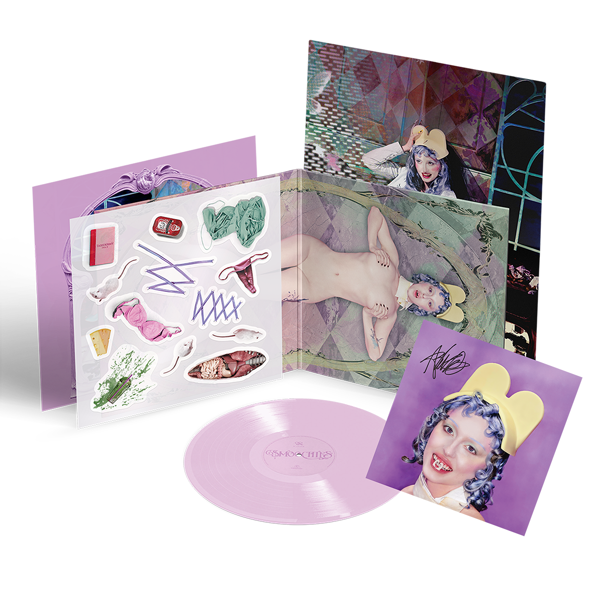Smoochies Deluxe Vinyl (signed) + Bubble Gum T Shirt Bundle