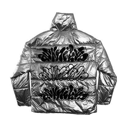Silver Puffer Jacket – Ashnikko