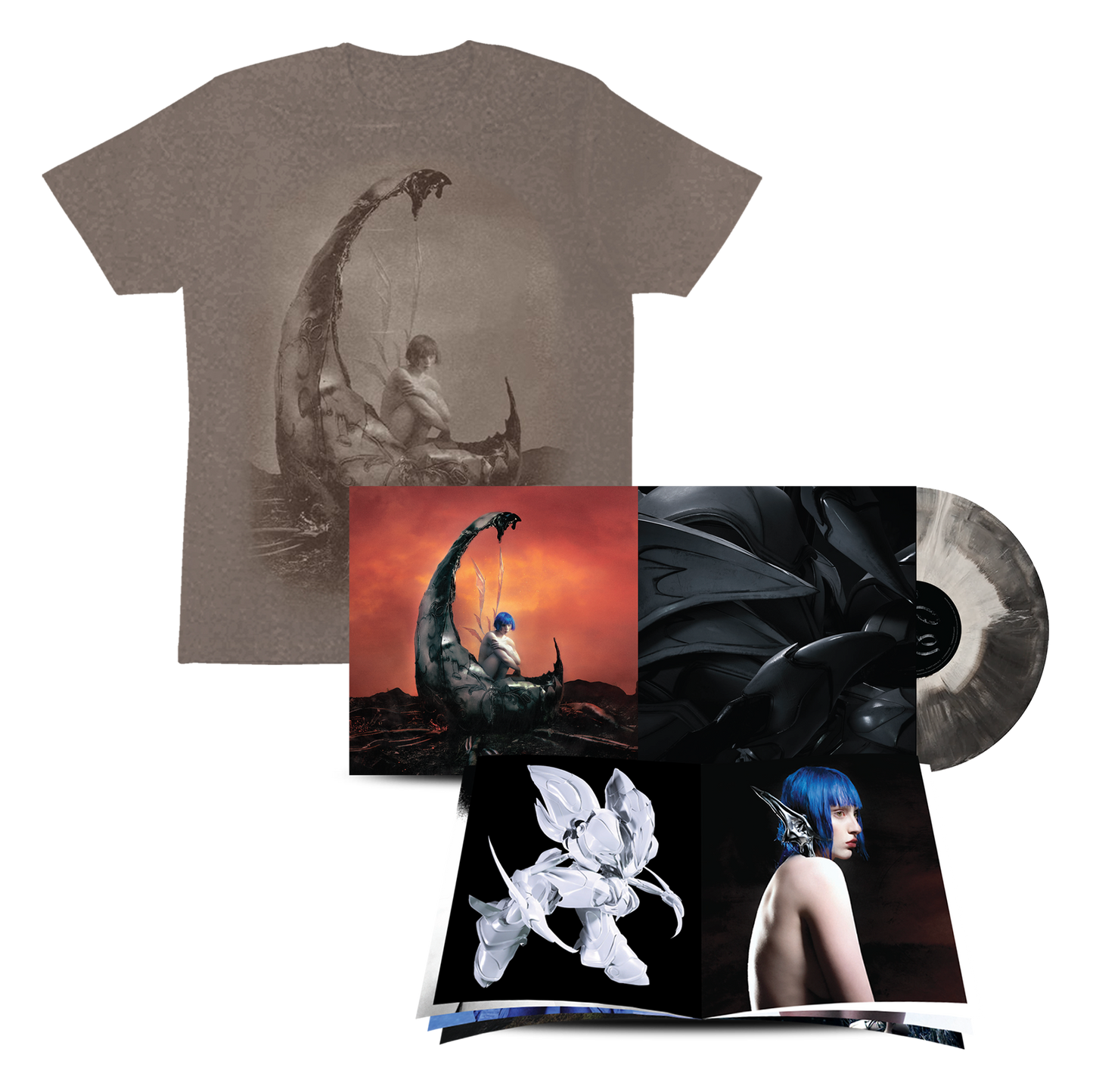 WEEDKILLER Galaxy Vinyl 1LP and Faded Brown Tee